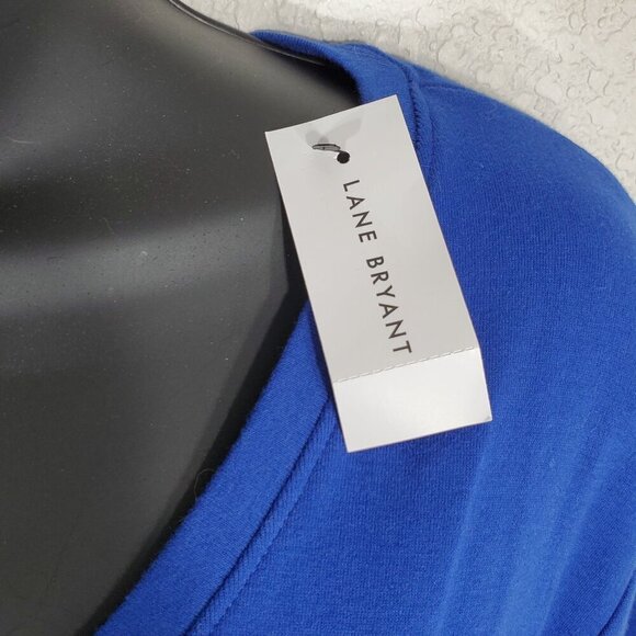 Lane Bryant Womens Blue Long Sleeve V-Neck Tunic Top Size 18/20 NWT - Picture 8 of 11